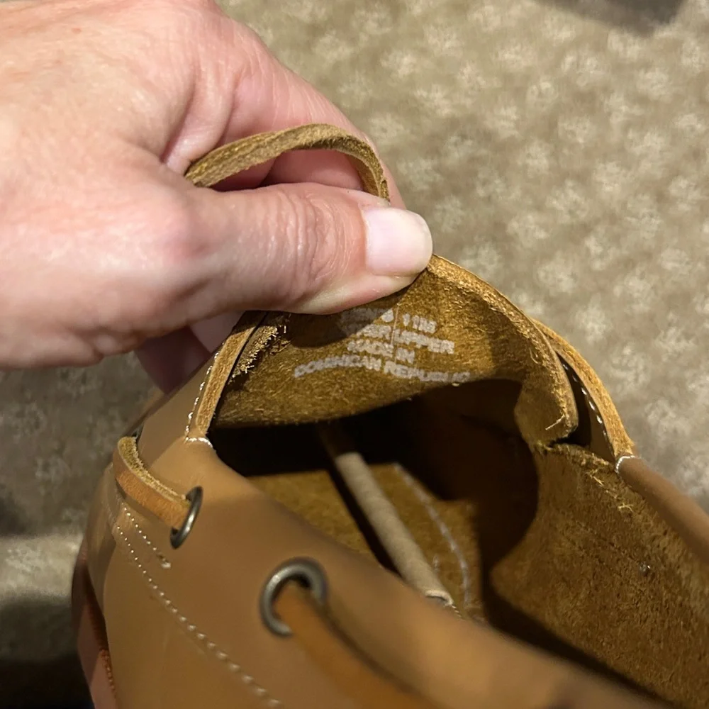 Just Like Sebago’s Froats Men's Wellfleets Boat Shoes Tan W/Beige Rubber Soles